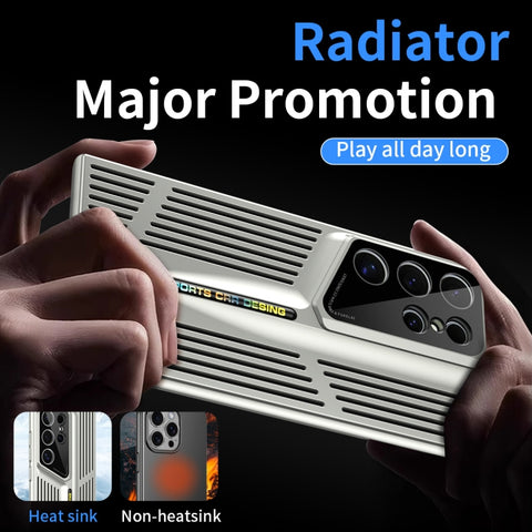 Blade Cooling PC Full Coverage Phone Case, For Galaxy S26 Ultra 5G, For Samsung Galaxy S25 5G, For Samsung Galaxy S25+ 5G, For Samsung Galaxy S25 Ultra 5G, For Samsung Galaxy S24 Ultra 5G, For Samsung Galaxy S24+ 5G, For Samsung Galaxy S24 5G          ...