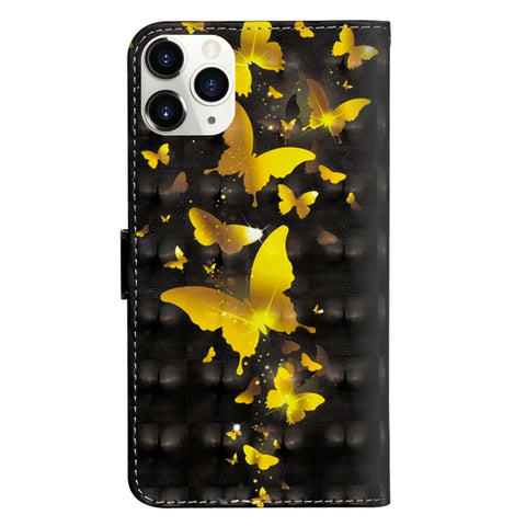 3D Painting Pattern Horizontal Flip TPU + PU Leather Case with Holder & Card Slots & Wallet, For iPhone 12 mini, For iPhone 12 / 12 Pro, For iPhone 12 Pro Max, For Xiaomi Redmi 9