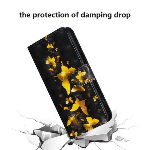 3D Painting Pattern Horizontal Flip TPU + PU Leather Case with Holder & Card Slots & Wallet, For iPhone 12 mini, For iPhone 12 / 12 Pro, For iPhone 12 Pro Max, For Xiaomi Redmi 9