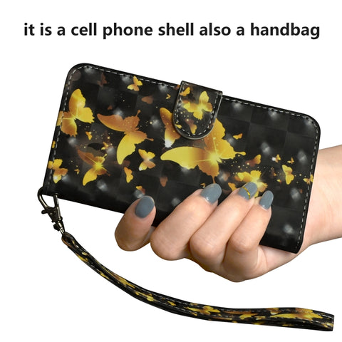 3D Painting Pattern Horizontal Flip TPU + PU Leather Case with Holder & Card Slots & Wallet, For iPhone 12 mini, For iPhone 12 / 12 Pro, For iPhone 12 Pro Max, For Xiaomi Redmi 9