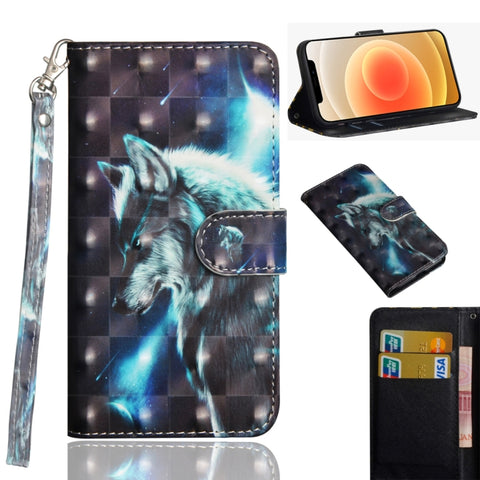 3D Painting Pattern Horizontal Flip TPU + PU Leather Case with Holder & Card Slots & Wallet, For iPhone 12 mini, For iPhone 12 / 12 Pro, For iPhone 12 Pro Max, For Xiaomi Redmi 9