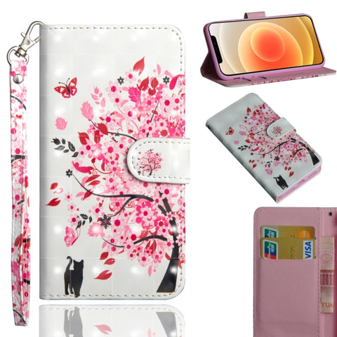3D Painting Pattern Horizontal Flip TPU + PU Leather Case with Holder & Card Slots & Wallet, For iPhone 12 mini, For iPhone 12 / 12 Pro, For iPhone 12 Pro Max, For Xiaomi Redmi 9