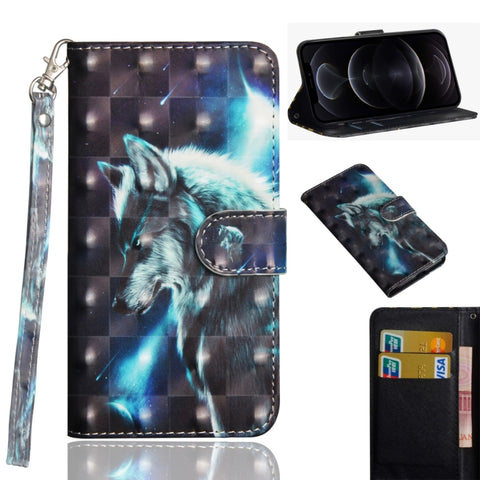 3D Painting Pattern Horizontal Flip TPU + PU Leather Case with Holder & Card Slots & Wallet, For iPhone 12 mini, For iPhone 12 / 12 Pro, For iPhone 12 Pro Max, For Xiaomi Redmi 9