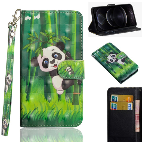 3D Painting Pattern Horizontal Flip TPU + PU Leather Case with Holder & Card Slots & Wallet, For iPhone 12 mini, For iPhone 12 / 12 Pro, For iPhone 12 Pro Max, For Xiaomi Redmi 9