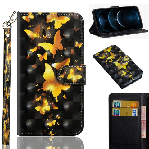 3D Painting Pattern Horizontal Flip TPU + PU Leather Case with Holder & Card Slots & Wallet, For iPhone 12 mini, For iPhone 12 / 12 Pro, For iPhone 12 Pro Max, For Xiaomi Redmi 9
