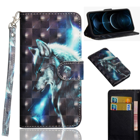 3D Painting Pattern Horizontal Flip TPU + PU Leather Case with Holder & Card Slots & Wallet, For iPhone 12 mini, For iPhone 12 / 12 Pro, For iPhone 12 Pro Max, For Xiaomi Redmi 9