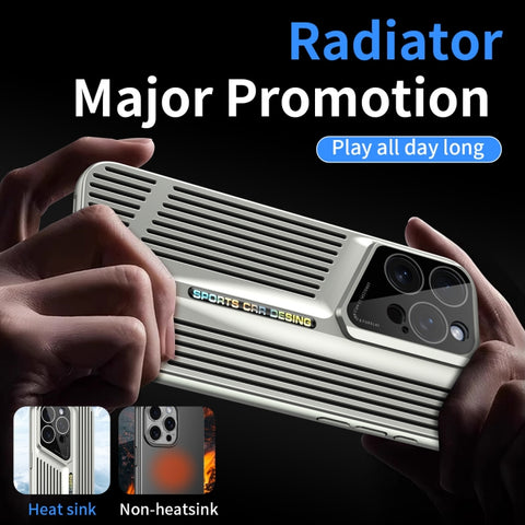 Blade Cooling PC Full Coverage Phone Case, For iPhone 16 Pro Max, For iPhone 16 Pro, For iPhone 16 Plus, For iPhone 16, For iPhone 15 Pro Max, For iPhone 15 Pro, For iPhone 15 Plus, For iPhone 15