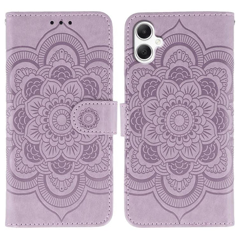 Sun Mandala Embossing Pattern Phone Leather Case, For Samsung Galaxy A55 5G, For Samsung Galaxy A35 5G, For Samsung Galaxy A05