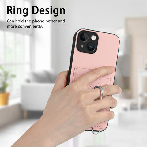 R20 Crossbody Rope Ring Card Holder Phone Case, For iPhone 13 mini, For iPhone 12, For iPhone 12 Pro Max, For iPhone 12 Pro, For iPhone 12 mini, For iPhone 11 Pro Max, For iPhone 11, For iPhone 11 Pro