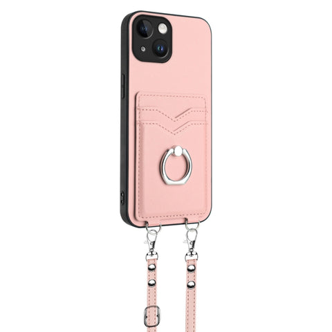 R20 Crossbody Rope Ring Card Holder Phone Case, For iPhone 13 mini, For iPhone 12, For iPhone 12 Pro Max, For iPhone 12 Pro, For iPhone 12 mini, For iPhone 11 Pro Max, For iPhone 11, For iPhone 11 Pro
