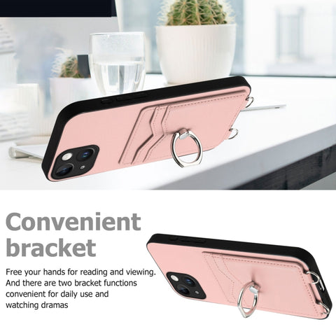 R20 Crossbody Rope Ring Card Holder Phone Case, For iPhone 13 mini, For iPhone 12, For iPhone 12 Pro Max, For iPhone 12 Pro, For iPhone 12 mini, For iPhone 11 Pro Max, For iPhone 11, For iPhone 11 Pro