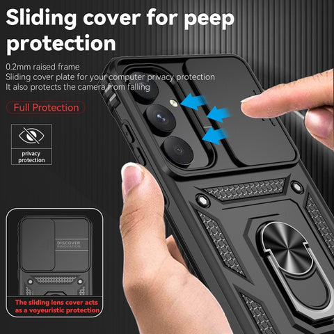 Sliding Camshield Holder Phone Case, For Samsung Galaxy A55 5G, For Samsung Galaxy A15, For Samsung Galaxy A05, For Samsung Galaxy A05s