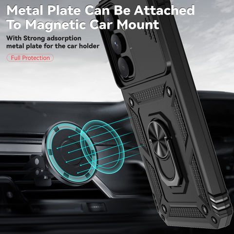 Sliding Camshield Holder Phone Case, For Samsung Galaxy A55 5G, For Samsung Galaxy A15, For Samsung Galaxy A05, For Samsung Galaxy A05s