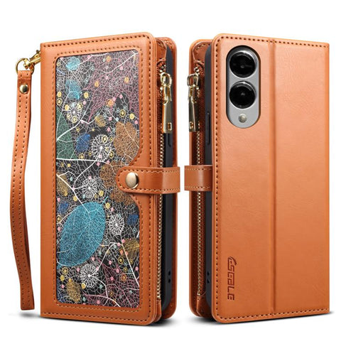 ESEBLE Star Series Lanyard Zipper Wallet RFID Leather Case, For Samsung Galaxy S26+ 5G, For Samsung Galaxy S26 Ultra 5G, For Samsung Galaxy S26 5G, For Samsung Galaxy S25 FE 5G, For Samsung Galaxy S25 Edge 5G, For Samsung Galaxy S25 5G                 ...