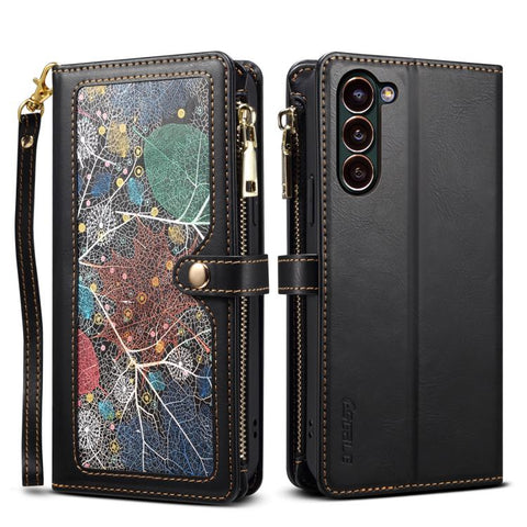 ESEBLE Star Series Lanyard Zipper Wallet RFID Leather Case, For Samsung Galaxy S26+ 5G, For Samsung Galaxy S26 Ultra 5G, For Samsung Galaxy S26 5G, For Samsung Galaxy S25 FE 5G, For Samsung Galaxy S25 Edge 5G, For Samsung Galaxy S25 5G                 ...