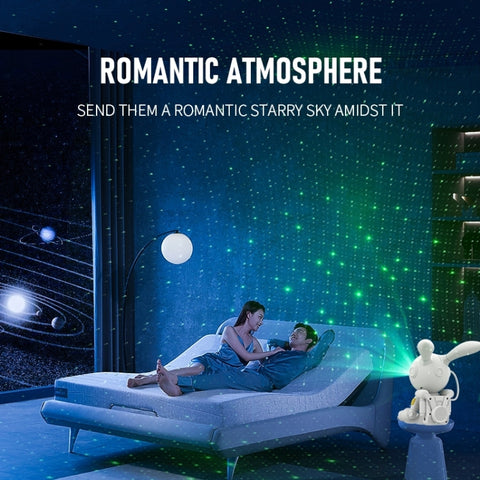 G002 Space Rabbit Starry Sky Projection Lamp Bluetooth Speaker 2 in 1 Laser Light, G002 Bluetooth