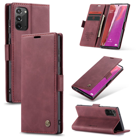 CaseMe Multifunctional Horizontal Flip Leather Case, with Card Slot & Holder & Wallet, For Samsung Galaxy Note20, For Samsung Galaxy Note20 Ultra