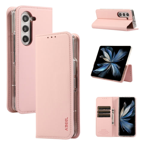 ABEEL RFID Magnetic Flip Leather Phone Case, For Galaxy Z Fold8 Ultra 5G, For Samsung Galaxy Z Fold6, For Samsung Galaxy Z Fold5