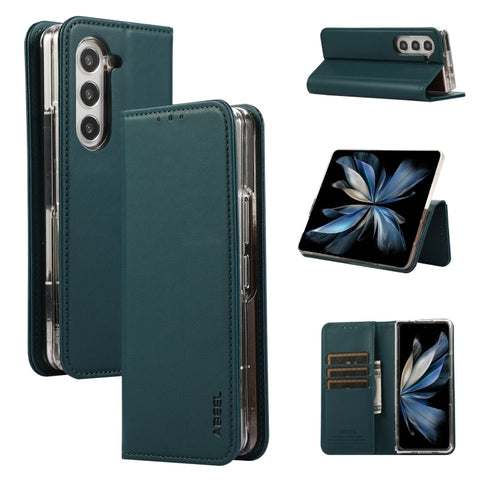 ABEEL RFID Magnetic Flip Leather Phone Case, For Galaxy Z Fold8 Ultra 5G, For Samsung Galaxy Z Fold6, For Samsung Galaxy Z Fold5