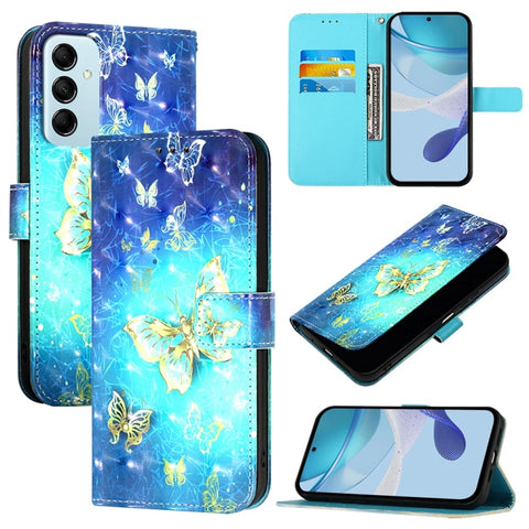 3D Painting Horizontal Flip Leather Phone Case, For Samsung Galaxy M56 5G, For Samsung Galaxy M35, For Samsung Galaxy M34 5G / F34 5G, For Samsung Galaxy M54 5G Global / F54 5G, For Samsung Galaxy M14 5G Global, For Samsung Galaxy M53 5G