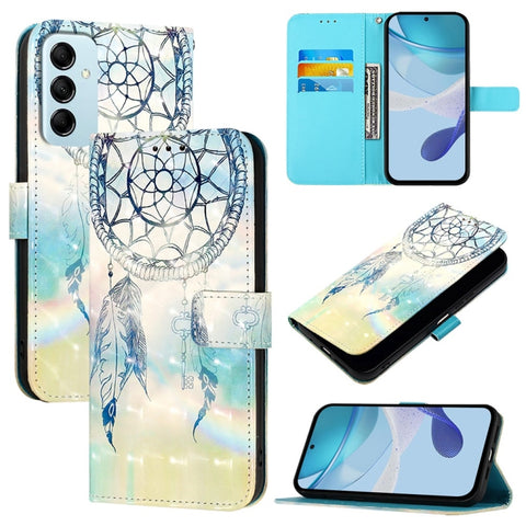 3D Painting Horizontal Flip Leather Phone Case, For Samsung Galaxy M56 5G, For Samsung Galaxy M35, For Samsung Galaxy M34 5G / F34 5G, For Samsung Galaxy M54 5G Global / F54 5G, For Samsung Galaxy M14 5G Global, For Samsung Galaxy M53 5G