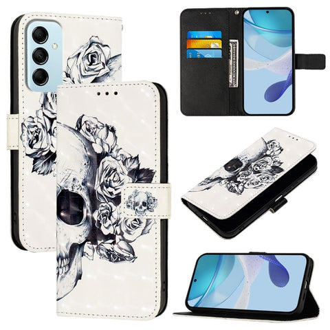 3D Painting Horizontal Flip Leather Phone Case, For Samsung Galaxy M56 5G, For Samsung Galaxy M35, For Samsung Galaxy M34 5G / F34 5G, For Samsung Galaxy M54 5G Global / F54 5G, For Samsung Galaxy M14 5G Global, For Samsung Galaxy M53 5G