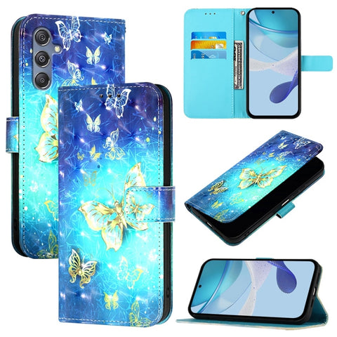 3D Painting Horizontal Flip Leather Phone Case, For Samsung Galaxy M56 5G, For Samsung Galaxy M35, For Samsung Galaxy M34 5G / F34 5G, For Samsung Galaxy M54 5G Global / F54 5G, For Samsung Galaxy M14 5G Global, For Samsung Galaxy M53 5G