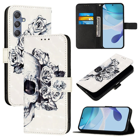 3D Painting Horizontal Flip Leather Phone Case, For Samsung Galaxy M56 5G, For Samsung Galaxy M35, For Samsung Galaxy M34 5G / F34 5G, For Samsung Galaxy M54 5G Global / F54 5G, For Samsung Galaxy M14 5G Global, For Samsung Galaxy M53 5G