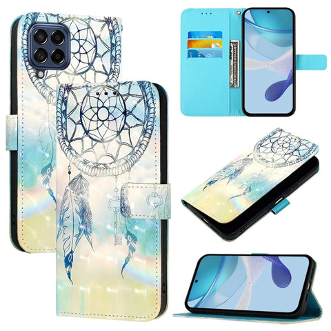 3D Painting Horizontal Flip Leather Phone Case, For Samsung Galaxy M56 5G, For Samsung Galaxy M35, For Samsung Galaxy M34 5G / F34 5G, For Samsung Galaxy M54 5G Global / F54 5G, For Samsung Galaxy M14 5G Global, For Samsung Galaxy M53 5G