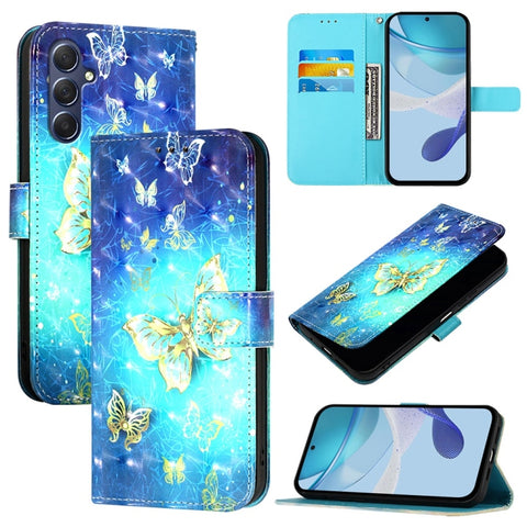 3D Painting Horizontal Flip Leather Phone Case, For Samsung Galaxy M56 5G, For Samsung Galaxy M35, For Samsung Galaxy M34 5G / F34 5G, For Samsung Galaxy M54 5G Global / F54 5G, For Samsung Galaxy M14 5G Global, For Samsung Galaxy M53 5G