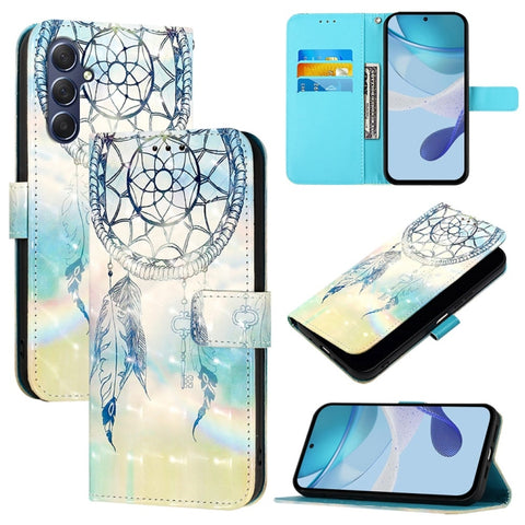 3D Painting Horizontal Flip Leather Phone Case, For Samsung Galaxy M56 5G, For Samsung Galaxy M35, For Samsung Galaxy M34 5G / F34 5G, For Samsung Galaxy M54 5G Global / F54 5G, For Samsung Galaxy M14 5G Global, For Samsung Galaxy M53 5G