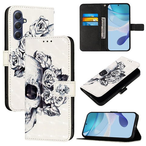 3D Painting Horizontal Flip Leather Phone Case, For Samsung Galaxy M56 5G, For Samsung Galaxy M35, For Samsung Galaxy M34 5G / F34 5G, For Samsung Galaxy M54 5G Global / F54 5G, For Samsung Galaxy M14 5G Global, For Samsung Galaxy M53 5G