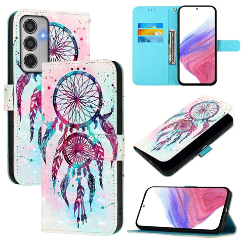 3D Painting Horizontal Flip Leather Phone Case, For Samsung Galaxy M56 5G, For Samsung Galaxy M35, For Samsung Galaxy M34 5G / F34 5G, For Samsung Galaxy M54 5G Global / F54 5G, For Samsung Galaxy M14 5G Global, For Samsung Galaxy M53 5G