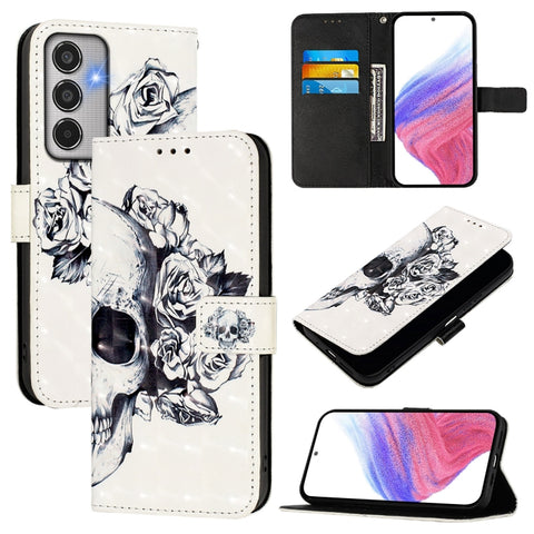 3D Painting Horizontal Flip Leather Phone Case, For Samsung Galaxy M56 5G, For Samsung Galaxy M35, For Samsung Galaxy M34 5G / F34 5G, For Samsung Galaxy M54 5G Global / F54 5G, For Samsung Galaxy M14 5G Global, For Samsung Galaxy M53 5G