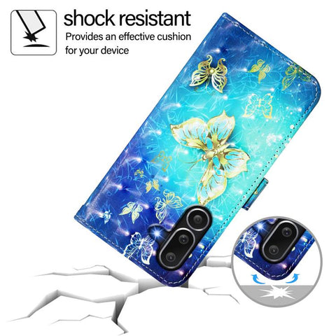 3D Painting Horizontal Flip Leather Phone Case, For Samsung Galaxy M56 5G, For Samsung Galaxy M35, For Samsung Galaxy M34 5G / F34 5G, For Samsung Galaxy M54 5G Global / F54 5G, For Samsung Galaxy M14 5G Global, For Samsung Galaxy M53 5G