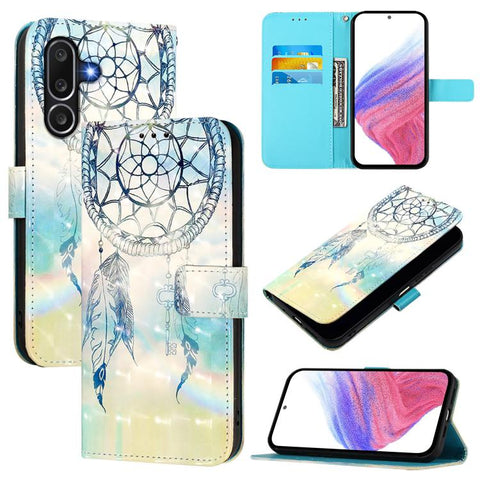 3D Painting Horizontal Flip Leather Phone Case, For Samsung Galaxy M56 5G, For Samsung Galaxy M35, For Samsung Galaxy M34 5G / F34 5G, For Samsung Galaxy M54 5G Global / F54 5G, For Samsung Galaxy M14 5G Global, For Samsung Galaxy M53 5G