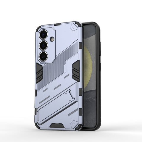 Punk Armor 2 in 1 PC + TPU Shockproof Phone Case with Invisible Holder, For Samsung Galaxy S26+ 5G, For Samsung Galaxy S26 Edge 5G, For Samsung Galaxy S26 Ultra 5G, For Samsung Galaxy S26 5G, For Samsung Galaxy S25 Edge 5G, For Samsung Galaxy S25 5G