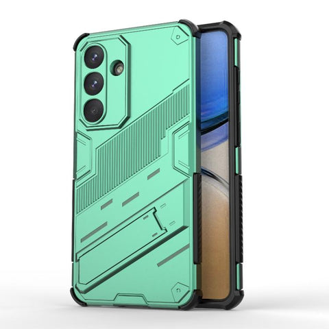 Punk Armor 2 in 1 PC + TPU Shockproof Phone Case with Invisible Holder, For Samsung Galaxy S26+ 5G, For Samsung Galaxy S26 Edge 5G, For Samsung Galaxy S26 Ultra 5G, For Samsung Galaxy S26 5G, For Samsung Galaxy S25 Edge 5G, For Samsung Galaxy S25 5G