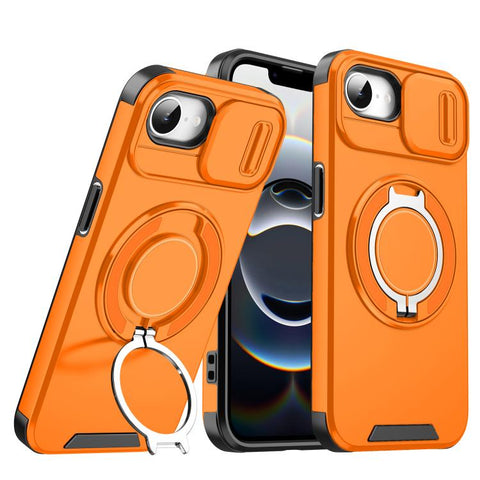 Sliding Camshield Ring Holder Phone Case, For iPhone 17e / 16e, For iPhone 16 Pro Max, For iPhone 16 Pro, For iPhone 16 Plus, For iPhone 16, For iPhone 15 Pro Max