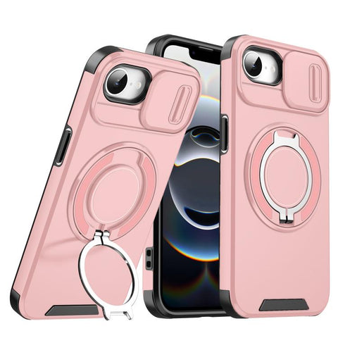Sliding Camshield Ring Holder Phone Case, For iPhone 17e / 16e, For iPhone 16 Pro Max, For iPhone 16 Pro, For iPhone 16 Plus, For iPhone 16, For iPhone 15 Pro Max