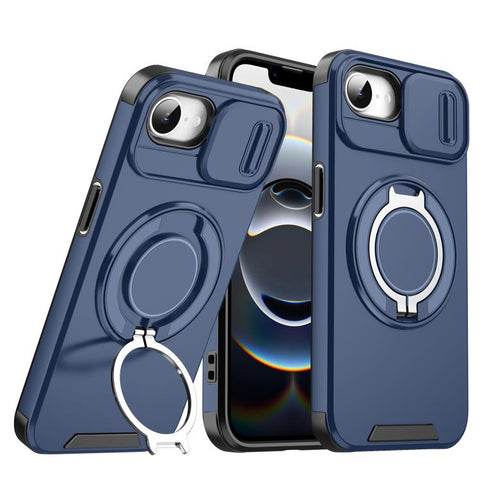Sliding Camshield Ring Holder Phone Case, For iPhone 17e / 16e, For iPhone 16 Pro Max, For iPhone 16 Pro, For iPhone 16 Plus, For iPhone 16, For iPhone 15 Pro Max