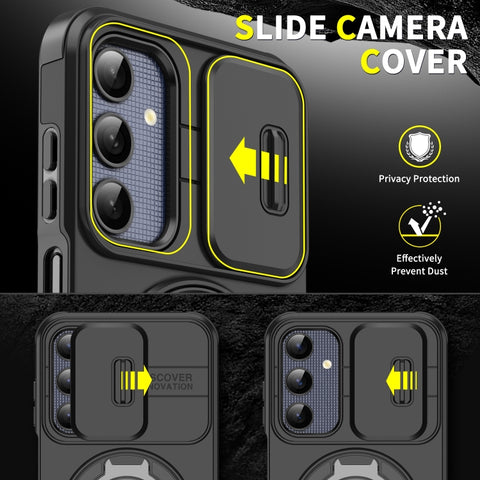 Sliding Camshield Ring Holder Phone Case, For Samsung Galaxy A03s