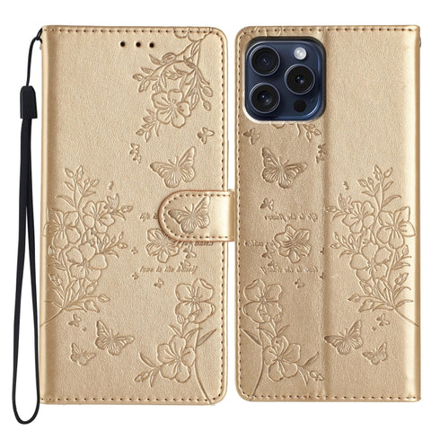 Butterflies and Flowers Leather Phone Case, For iPhone 15 Pro, For iPhone 15 Plus, For iPhone 15, For iPhone 14 Plus, For iPhone 14, For iPhone 14 Pro, For iPhone 14 Pro Max, For iPhone SE 2022 / SE 2020