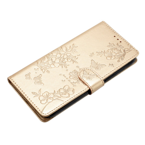 Butterflies and Flowers Leather Phone Case, For iPhone 11, For iPhone 11 Pro, For iPhone XS / X, For iPhone XR, For iPhone XS Max, For iPhone 8 Plus / 7 Plus