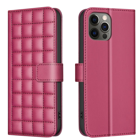 Square Texture Leather Phone Case, For iPhone 12 / 12 Pro, For iPhone 12 Pro Max, For iPhone 11 Pro Max, For iPhone 11, For iPhone 11 Pro, For iPhone XR, For iPhone XS Max, For iPhone 8 Plus / 7 Plus