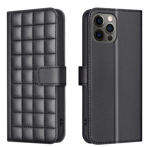 Square Texture Leather Phone Case, For iPhone 12 / 12 Pro, For iPhone 12 Pro Max, For iPhone 11 Pro Max, For iPhone 11, For iPhone 11 Pro, For iPhone XR, For iPhone XS Max, For iPhone 8 Plus / 7 Plus