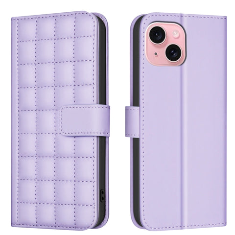 Square Texture Leather Phone Case, For iPhone 15 Plus / 14 Plus, For iPhone 15, For iPhone 14 / 13, For iPhone 14 Pro, For iPhone 14 Pro Max, For iPhone SE 2022 / SE 2020 / 8 / 7, For iPhone 13 Pro Max, For iPhone 13 Pro