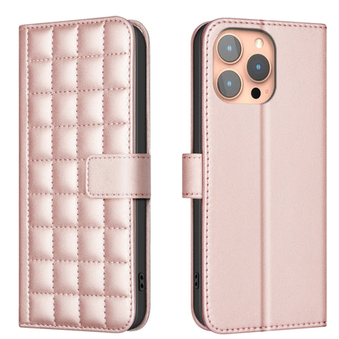 Square Texture Leather Phone Case, For iPhone 18 Pro Max/17 Pro Max, For iPhone 17e / 16e, For iPhone 16 Pro Max, For iPhone 16 Pro, For iPhone 16 Plus, For iPhone 16, For iPhone 15 Pro Max, For iPhone 15 Pro