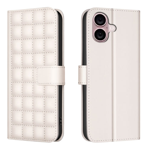 Square Texture Leather Phone Case, For iPhone 18 Pro Max/17 Pro Max, For iPhone 17e / 16e, For iPhone 16 Pro Max, For iPhone 16 Pro, For iPhone 16 Plus, For iPhone 16, For iPhone 15 Pro Max, For iPhone 15 Pro