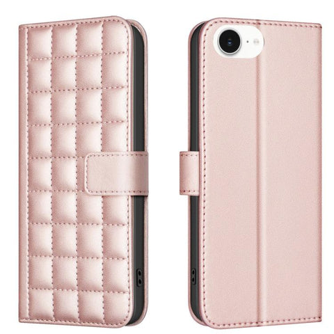 Square Texture Leather Phone Case, For iPhone 18 Pro Max/17 Pro Max, For iPhone 17e / 16e, For iPhone 16 Pro Max, For iPhone 16 Pro, For iPhone 16 Plus, For iPhone 16, For iPhone 15 Pro Max, For iPhone 15 Pro